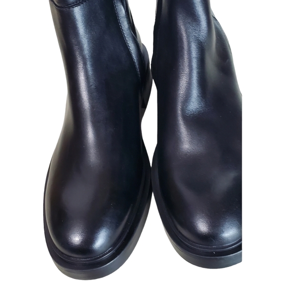 New Sam edelman fable womes leather zip up tall ridding boots black - Picture 9 of 16